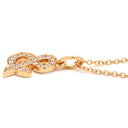 ティファニー Tiffany & Co アンパサンド パヴェダイヤモンド ローズゴールド K18PG ダイヤモンド ネックレス T&Co. Au750 18K ローズゴールド