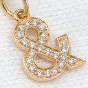 ティファニー Tiffany & Co アンパサンド パヴェダイヤモンド ローズゴールド K18PG ダイヤモンド ネックレス T&Co. Au750 18K ローズゴールド