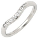 ティファニー Tiffany & Co カーブド バンド ダイヤモンド プラチナシルバー Pt950 ダイヤモンド リング 指輪 T＆Co. Pt950 プラチナ 9石 9粒 エルサペレッティ 8.5号