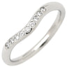 ティファニー Tiffany & Co カーブド バンド ダイヤモンド プラチナシルバー Pt950 ダイヤモンド リング 指輪 T＆Co. Pt950 プラチナ 9石 9粒 エルサペレッティ 8.5号