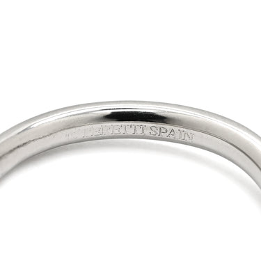 ティファニー Tiffany & Co カーブド バンド ダイヤモンド プラチナシルバー Pt950 ダイヤモンド リング 指輪 T＆Co. Pt950 プラチナ 9石 9粒 エルサペレッティ 8.5号