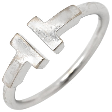 ティファニー Tiffany & Co T ワイヤー ホワイトゴールド K18WG リング 指輪 T＆Co. Au750 18K 18金 Tワイヤー 13号