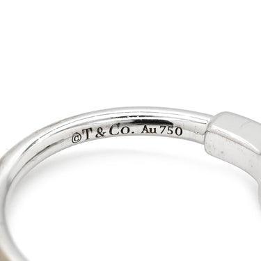 ティファニー Tiffany & Co T ワイヤー ホワイトゴールド K18WG リング 指輪 T＆Co. Au750 18K 18金 Tワイヤー 13号