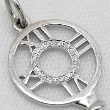 ティファニー Tiffany & Co アトラス キー ミディアム ダイヤモンド ホワイトゴールド K18WG ダイヤモンド ペンダントトップ T&Co. Au750 18K 鍵モチーフ
