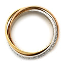 カルティエ Cartier トリニティ スモールモデル ホワイトゴールド×イエローゴールド×ピンクゴールド K18WG K18YG K18PG #49 リング 指輪 Au750 18K 3連 3重 3カラー 9.5号