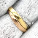 カルティエ Cartier トリニティ スモールモデル ホワイトゴールド×イエローゴールド×ピンクゴールド K18WG K18YG K18PG #49 リング 指輪 Au750 18K 3連 3重 3カラー 9.5号