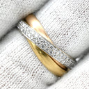 カルティエ Cartier トリニティ スモールモデル ホワイトゴールド×イエローゴールド×ピンクゴールド K18WG K18YG K18PG #49 リング 指輪 Au750 18K 3連 3重 3カラー 9.5号