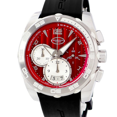腕時計 パルミジャーニ・フルリエ PARMIGIANI FLEURIER パーシング 002 PFC528-0010900-X02402 自動巻き メンズ レッド クロノグラフ デイト