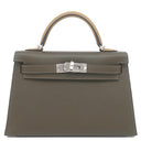 エルメス HERMES ミニケリードゥ 外縫い ヴェールロデン×デュンヌ×ブラック ヴォーエプソン 2WAYバッグ シルバー金具 新品 未使用 トリコロール 2026年製