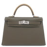 エルメス HERMES ミニケリードゥ 外縫い ヴェールロデン×デュンヌ×ブラック ヴォーエプソン 2WAYバッグ シルバー金具 新品 未使用 トリコロール 2026年製