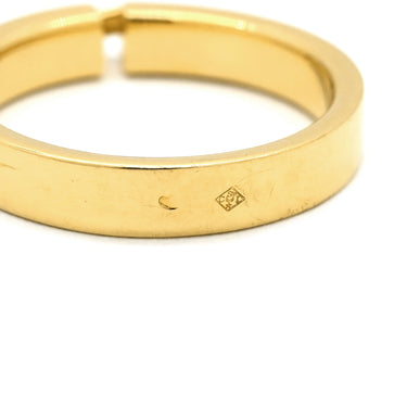 ショーメ CHAUMET リアン エヴィダンス 4mm イエローゴールド K18YG リング 指輪 Liens 750 18K 18金 16.5号