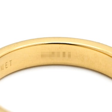 ショーメ CHAUMET リアン エヴィダンス 4mm イエローゴールド K18YG リング 指輪 Liens 750 18K 18金 16.5号