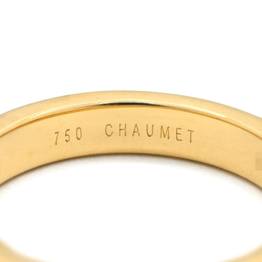 ショーメ CHAUMET リアン エヴィダンス 4mm イエローゴールド K18YG リング 指輪 Liens 750 18K 18金 16.5号