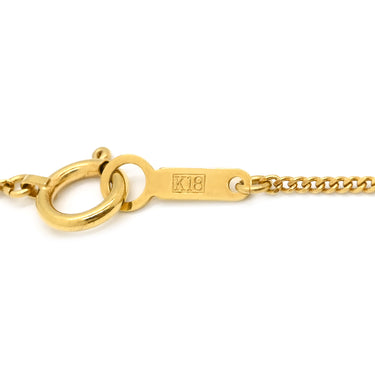 タサキ TASAKI リボンモチーフ ピンク×イエローゴールド K18YG パール ネックレス 750 K18YG 1P パール
