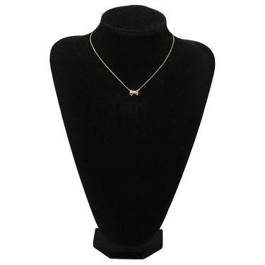 タサキ TASAKI リボンモチーフ ピンク×イエローゴールド K18YG パール ネックレス 750 K18YG 1P パール