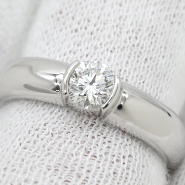 ティファニー Tiffany & Co ドッツ ソリティア ダイヤリング プラチナシルバー Pt950 ダイヤモンド リング 指輪 1P 1石 1粒 T＆Co. プラチナ 12号