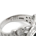 ノンブランド NON BRAND ボルダーオパール ダイヤ マルチカラー×ホワイトゴールド K18WG オパール ダイヤモンド リング 指輪 1石 1粒 遊色 デザインリング 14号