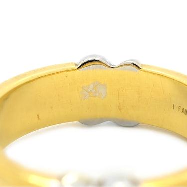 ティファニー Tiffany & Co シグネチャー ルビー サファイア ブルー×レッド×イエローゴールド×ホワイトゴールド K18YG K18WG ルビー サファイア リング 指輪 青 赤 T&Co. Au750 18K YG WG 10号