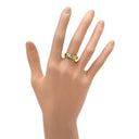 ティファニー Tiffany & Co シグネチャー ルビー サファイア ブルー×レッド×イエローゴールド×ホワイトゴールド K18YG K18WG ルビー サファイア リング 指輪 青 赤 T&Co. Au750 18K YG WG 10号