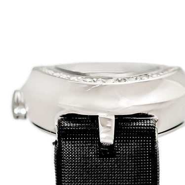 腕時計 ティファニー Tiffany & Co カクテルウォッチ 22993062 クオーツ レディース K18WG無垢 純正ダイヤ ブラック ローマン オーバル