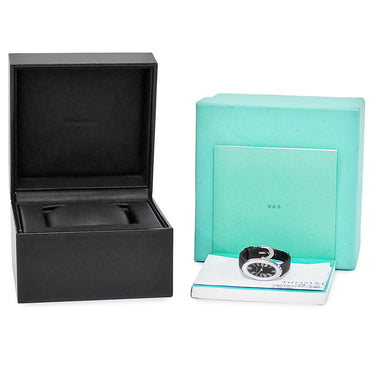 腕時計 ティファニー Tiffany & Co カクテルウォッチ 22993062 クオーツ レディース K18WG無垢 純正ダイヤ ブラック ローマン オーバル
