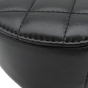 シャネル CHANEL マトラッセ チェーンショルダー ブラック ラムスキン ショルダーバッグ ゴールド金具 ラウンド サークル ミニバッグ 黒
