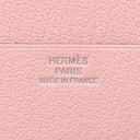 エルメス HERMES ベアン コンビネ ローズサクラ シェーブル 三つ折り財布 シルバー金具 2025年製