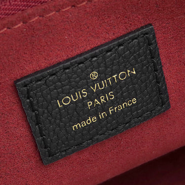 ルイヴィトン LOUIS VUITTON オンザゴー PM M45659 ブラック×ベージュ モノグラムアンプラント ハンドバッグ ゴールド金具