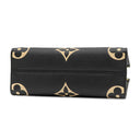 ルイヴィトン LOUIS VUITTON オンザゴー PM M45659 ブラック×ベージュ モノグラムアンプラント ハンドバッグ ゴールド金具
