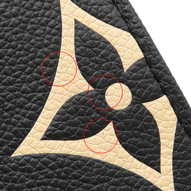 ルイヴィトン LOUIS VUITTON オンザゴー PM M45659 ブラック×ベージュ モノグラムアンプラント ハンドバッグ ゴールド金具