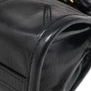 プラダ PRADA ボニー ミニ ハンドバッグ 1BA486 ブラック レザー 2WAYバッグ ゴールド金具 黒 三角ロゴ ショルダー