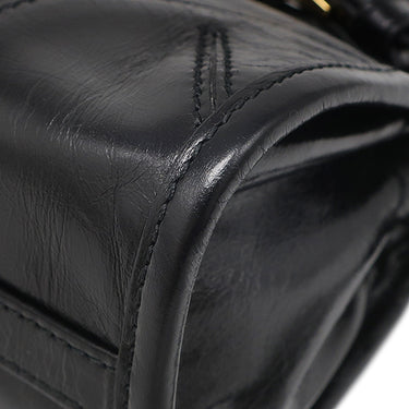 プラダ PRADA ボニー ミニ ハンドバッグ 1BA486 ブラック レザー 2WAYバッグ ゴールド金具 黒 三角ロゴ ショルダー