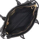 プラダ PRADA ボニー ミニ ハンドバッグ 1BA486 ブラック レザー 2WAYバッグ ゴールド金具 黒 三角ロゴ ショルダー