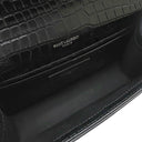 サンローラン SAINT LAURENT ケイト タッセル チェーンショルダー ブラック レザー ショルダーバッグ シルバー金具 モノグラム カサンドラ 黒 型押し