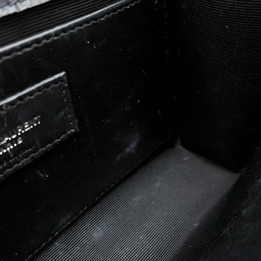 サンローラン SAINT LAURENT ケイト タッセル チェーンショルダー ブラック レザー ショルダーバッグ シルバー金具 モノグラム カサンドラ 黒 型押し