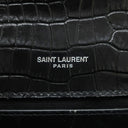 サンローラン SAINT LAURENT ケイト タッセル チェーンショルダー ブラック レザー ショルダーバッグ シルバー金具 モノグラム カサンドラ 黒 型押し