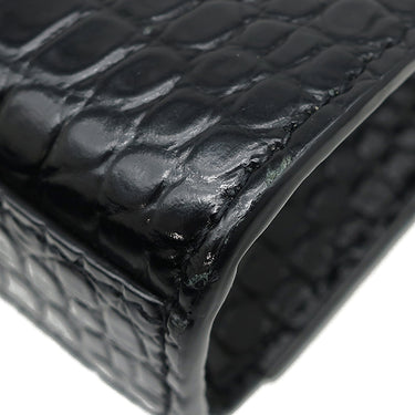 サンローラン SAINT LAURENT ケイト タッセル チェーンショルダー ブラック レザー ショルダーバッグ シルバー金具 モノグラム カサンドラ 黒 型押し