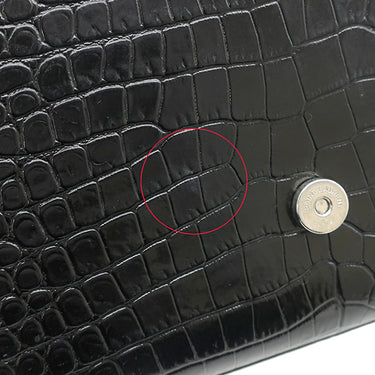 サンローラン SAINT LAURENT ケイト タッセル チェーンショルダー ブラック レザー ショルダーバッグ シルバー金具 モノグラム カサンドラ 黒 型押し