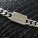 サンローラン SAINT LAURENT ケイト タッセル チェーンショルダー ブラック レザー ショルダーバッグ シルバー金具 モノグラム カサンドラ 黒 型押し