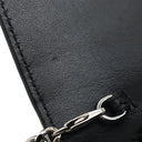 サンローラン SAINT LAURENT ケイト タッセル チェーンウォレット ブラック レザー 2WAYバッグ シルバー金具 ショルダー モノグラム カサンドラ 黒 型押し