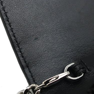 サンローラン SAINT LAURENT ケイト タッセル チェーンウォレット ブラック レザー 2WAYバッグ シルバー金具 ショルダー モノグラム カサンドラ 黒 型押し
