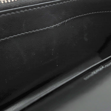 サンローラン SAINT LAURENT ケイト タッセル チェーンウォレット ブラック レザー 2WAYバッグ シルバー金具 ショルダー モノグラム カサンドラ 黒 型押し