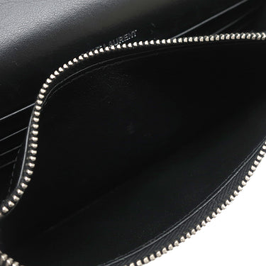 サンローラン SAINT LAURENT ケイト タッセル チェーンウォレット ブラック レザー 2WAYバッグ シルバー金具 ショルダー モノグラム カサンドラ 黒 型押し