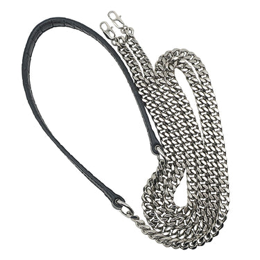 サンローラン SAINT LAURENT ケイト タッセル チェーンウォレット ブラック レザー 2WAYバッグ シルバー金具 ショルダー モノグラム カサンドラ 黒 型押し