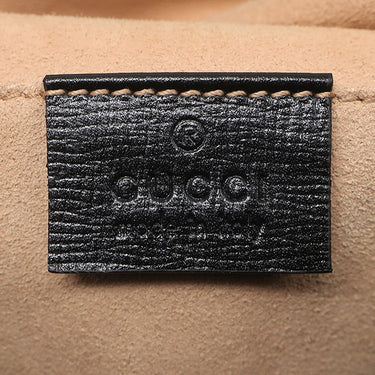 グッチ GUCCI ホースビット バケットバッグ 602118 ブラック レザー ショルダーバッグ ゴールド金具 黒 巾着