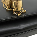 サンローラン SAINT LAURENT ケイト タッセル チェーンショルダー ブラック レザー ショルダーバッグ ゴールド金具 モノグラム カサンドラ 黒