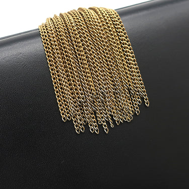 サンローラン SAINT LAURENT ケイト タッセル チェーンショルダー ブラック レザー ショルダーバッグ ゴールド金具 モノグラム カサンドラ 黒