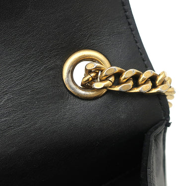 サンローラン SAINT LAURENT ケイト タッセル チェーンショルダー ブラック レザー ショルダーバッグ ゴールド金具 モノグラム カサンドラ 黒