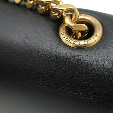 サンローラン SAINT LAURENT ケイト タッセル チェーンショルダー ブラック レザー ショルダーバッグ ゴールド金具 モノグラム カサンドラ 黒