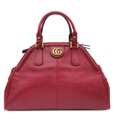 グッチ GUCCI リベル ミディアム トップハンドル トートバッグ 516459 レッド レザー 2WAYバッグ ゴールド金具 ハンドバッグ ショルダー